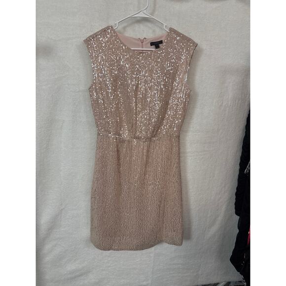 BN #164 J.Crew Size 2 Gold blush Sleeveless Dress Elegant Cocktail Party Dress - Picture 1 of 4
